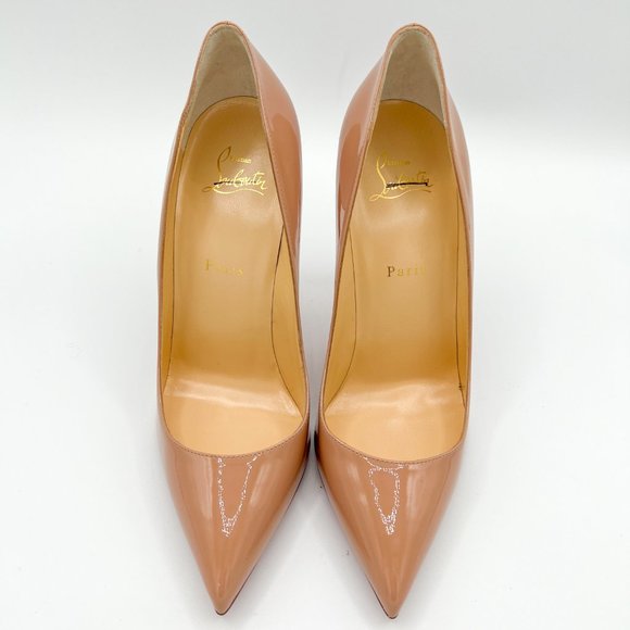 Christian Louboutin Pigalle Follies 100 Patent Leather Red Bottom Pumps - Picture 3 of 13